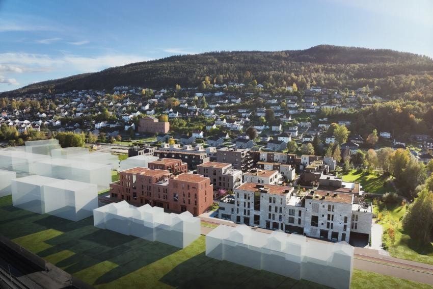 Illustrasjonen viser planene for området Galleribilde