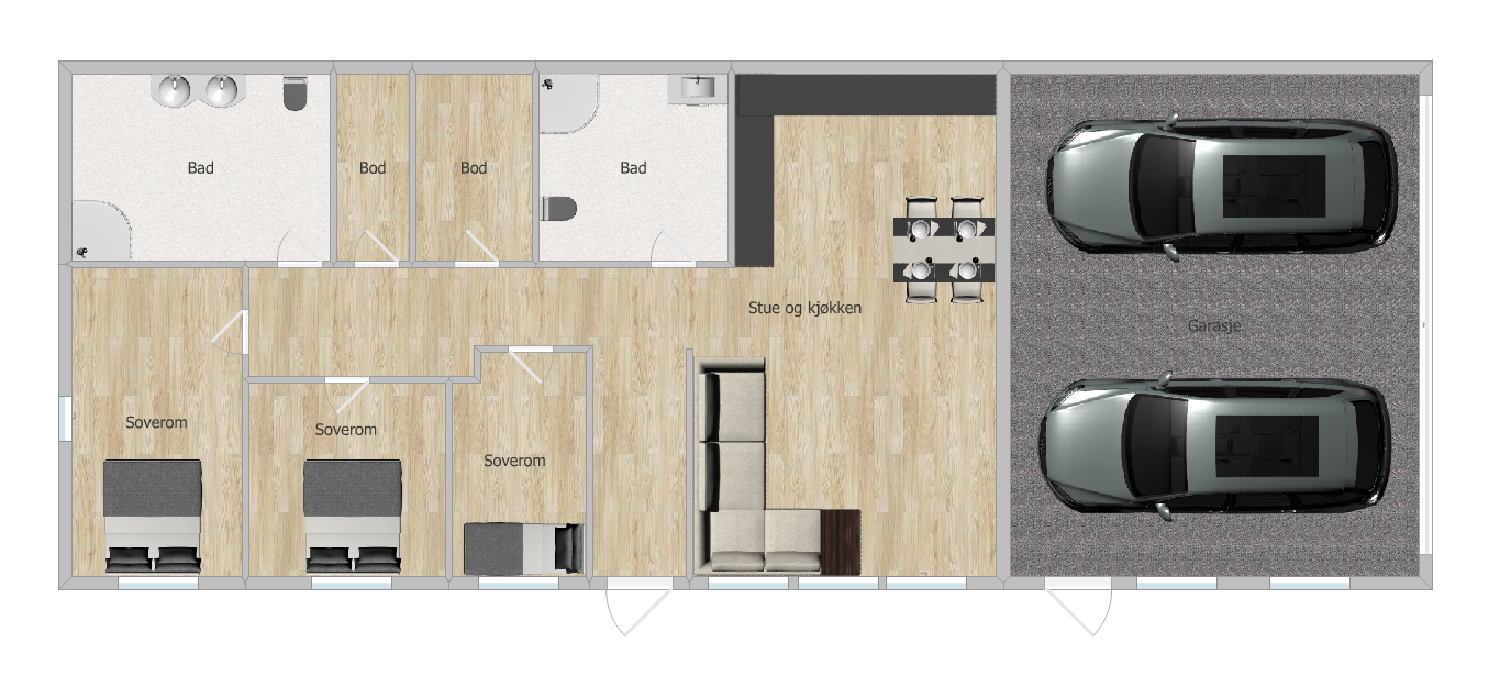 Plantegning. Galleribilde