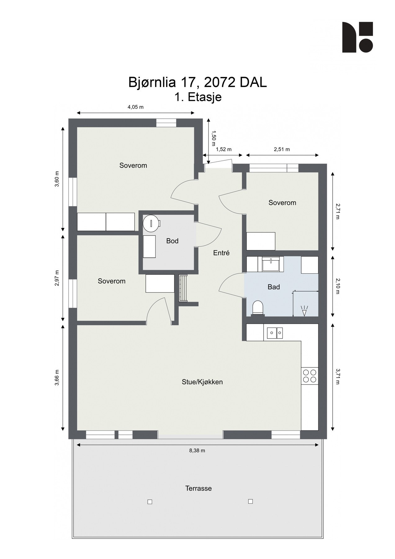 Plantegning Galleribilde