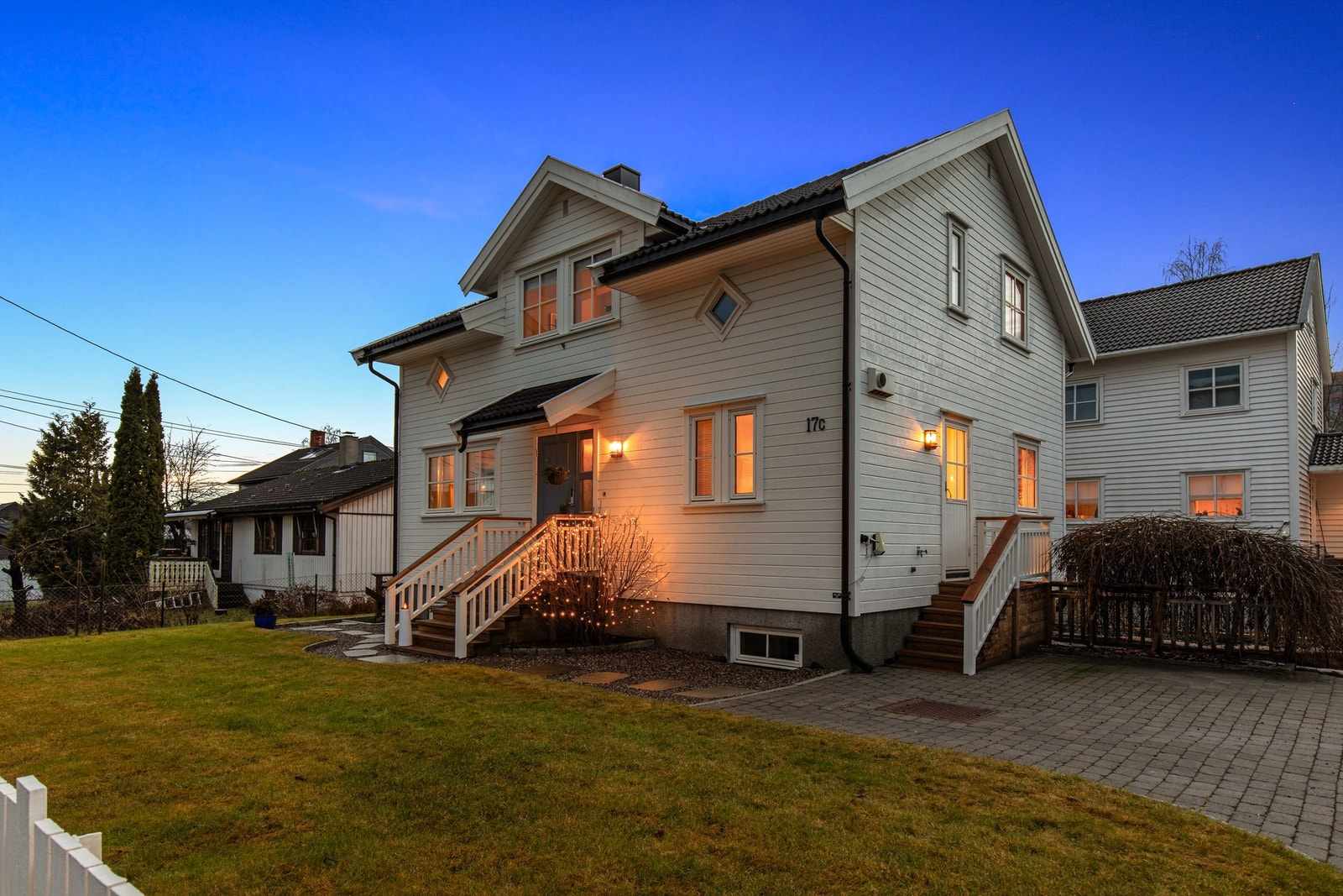 Boligen er stemningsfull også på kveldstid. Galleribilde