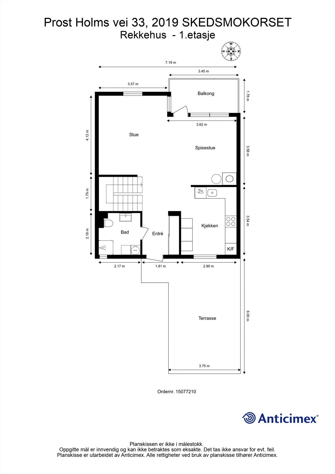 Plantegning - 1.etasje Galleribilde