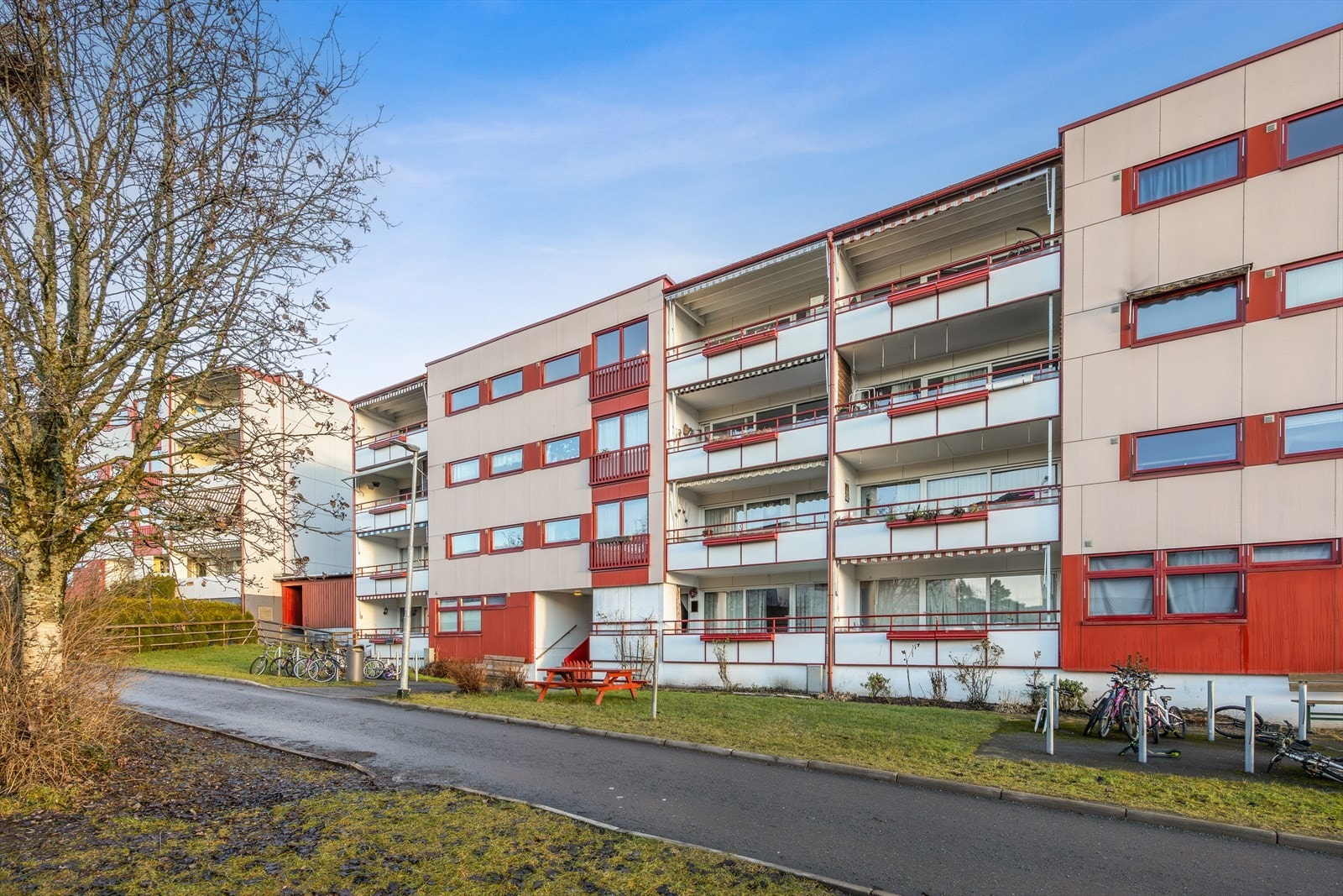 Bjørnebærstien ligger solrikt til med nærhet til alt du trenger i hverdagen Galleribilde