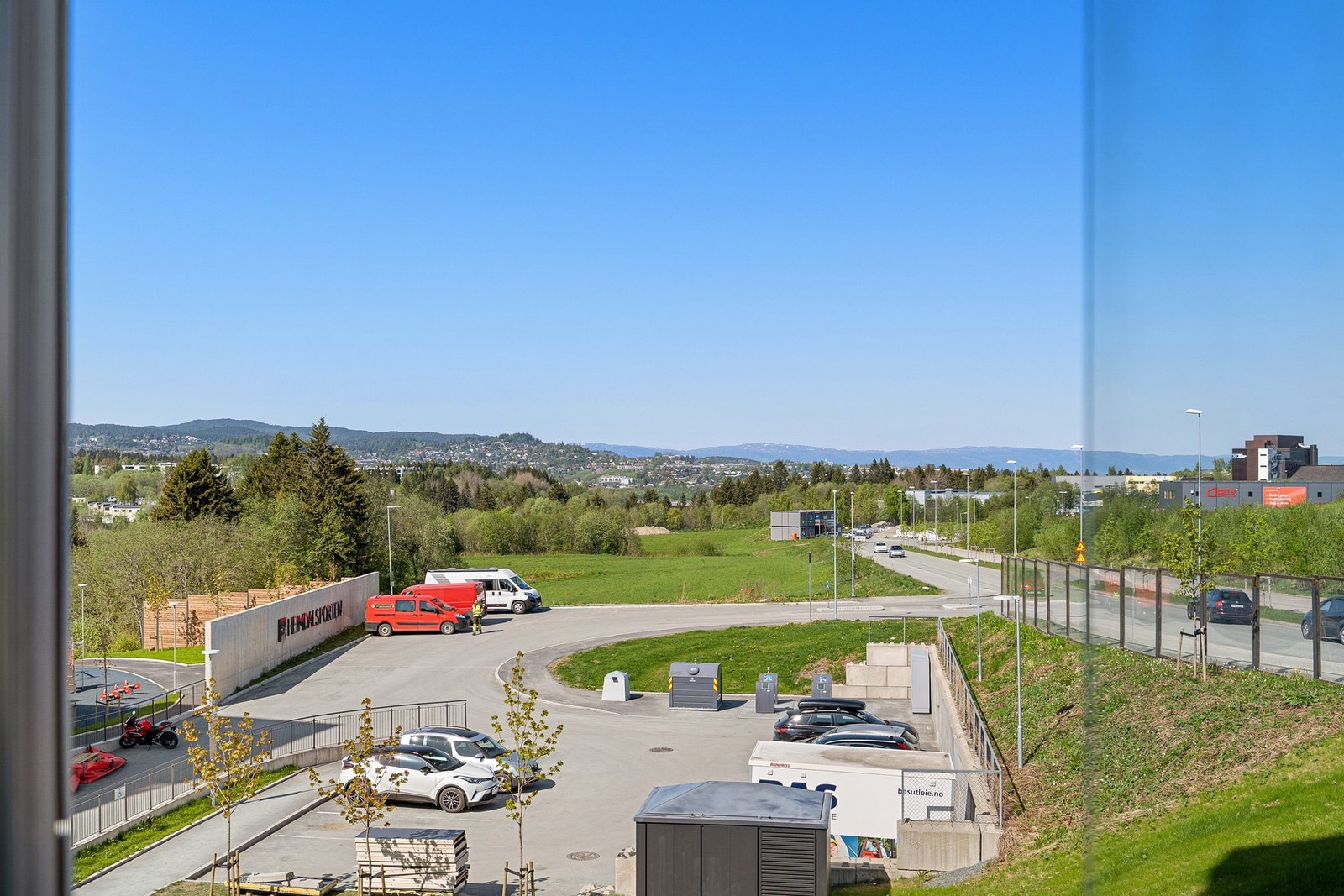 Fra leiligheten har man nydelig utsikt mot Trondheim. Galleribilde