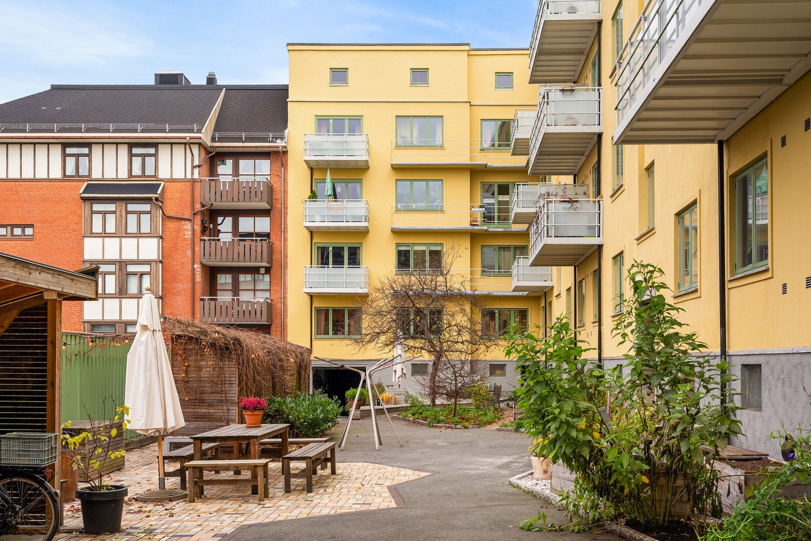 Videre har borettslaget gjesteleilighet Melkebutikken som kan reserveres av beboerne til sine gjester Galleribilde