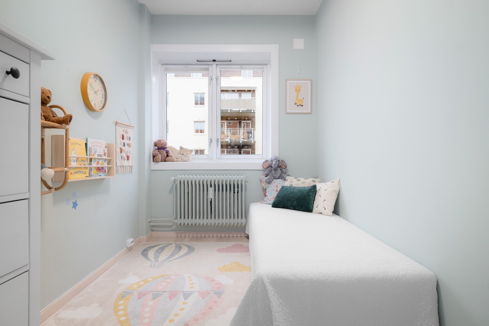 God plass til en større seng. Galleribilde