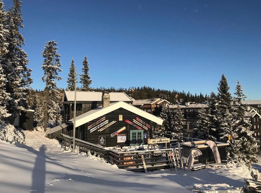 Koia i vinterdrakt Galleribilde