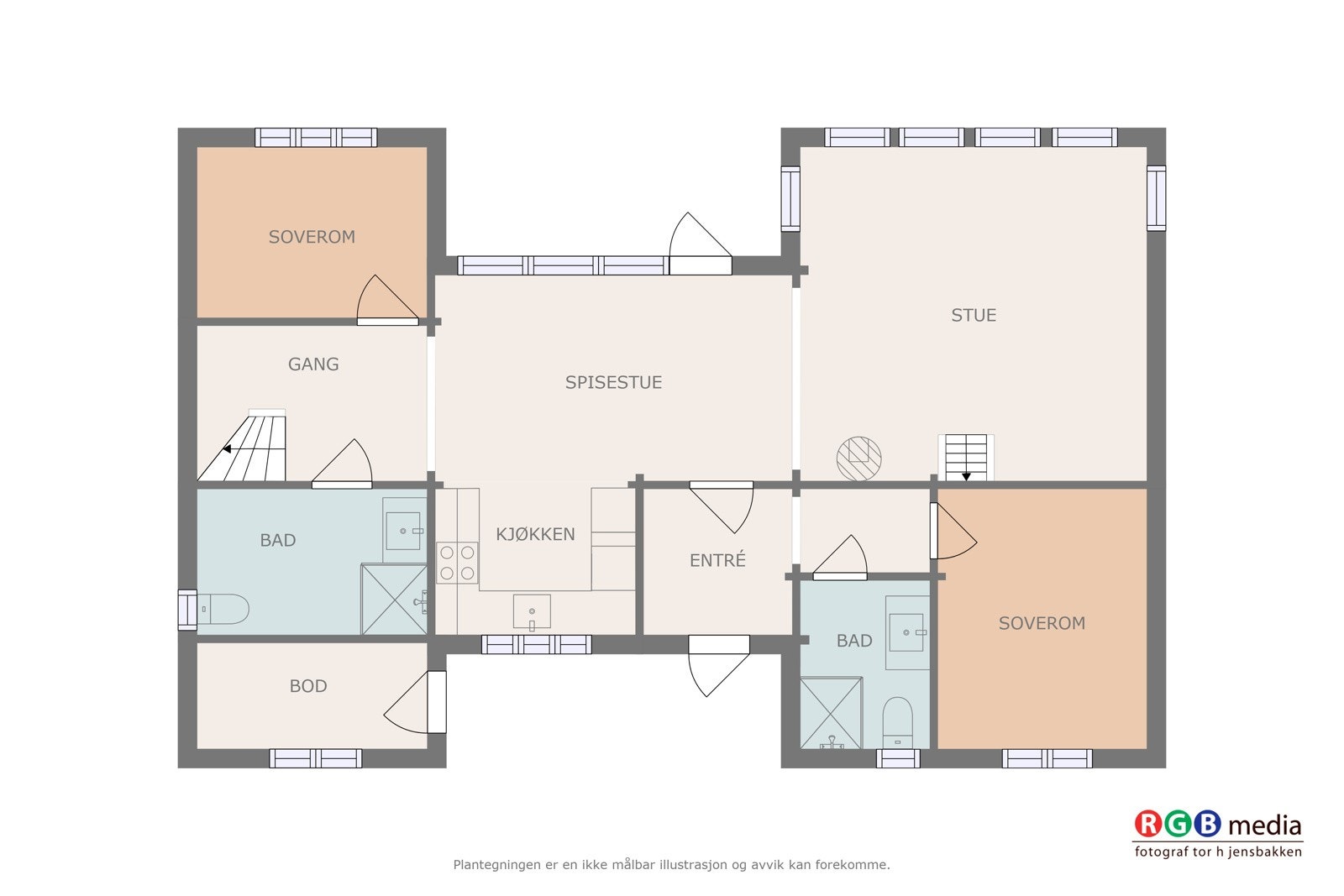 Plantegning Galleribilde
