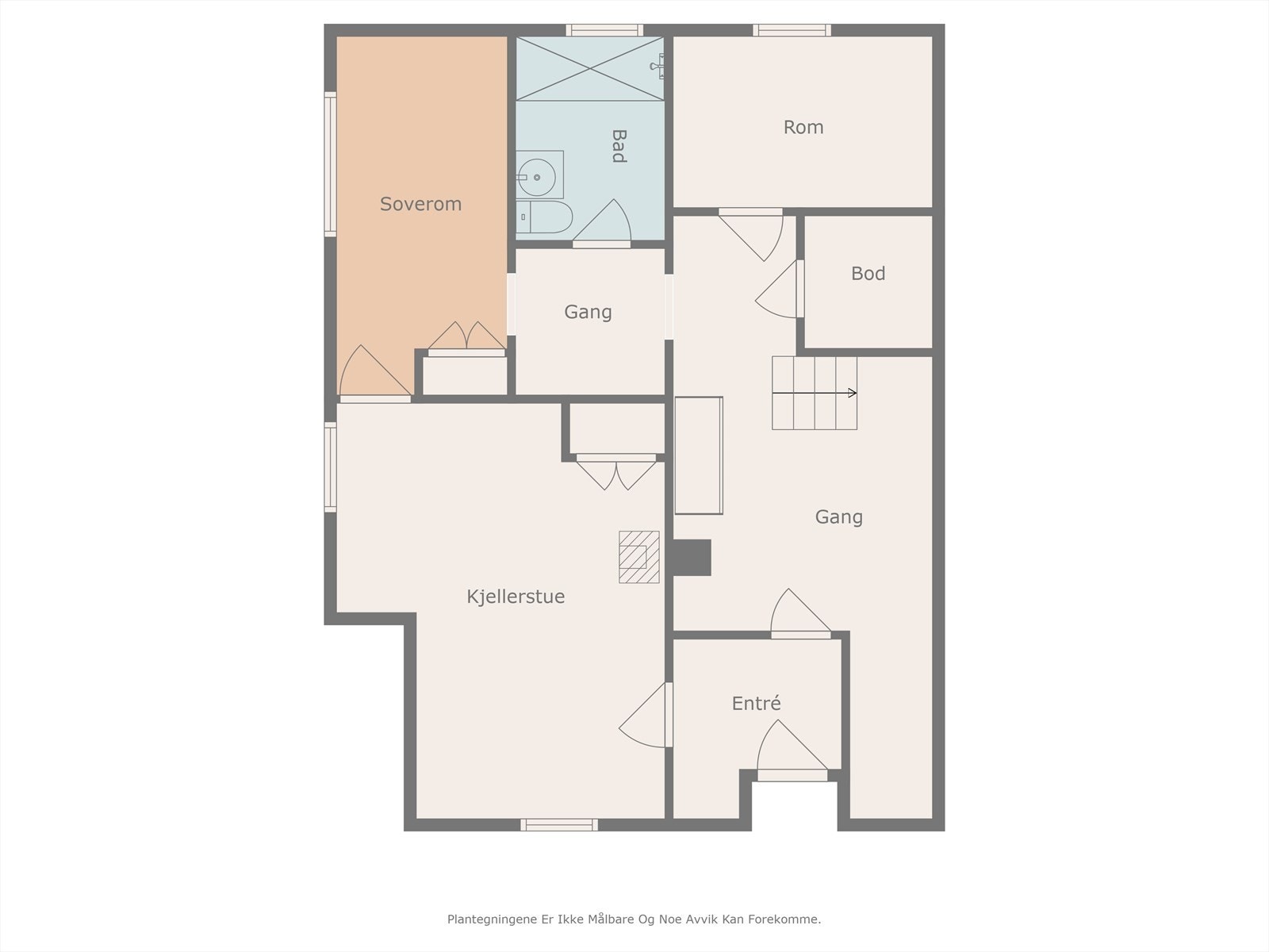 Plantening kjelleretasje. Galleribilde