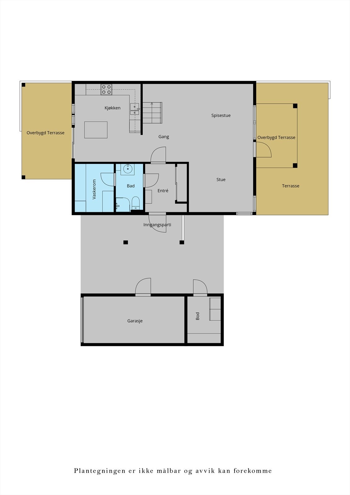 Plantegning 1. etasje Galleribilde