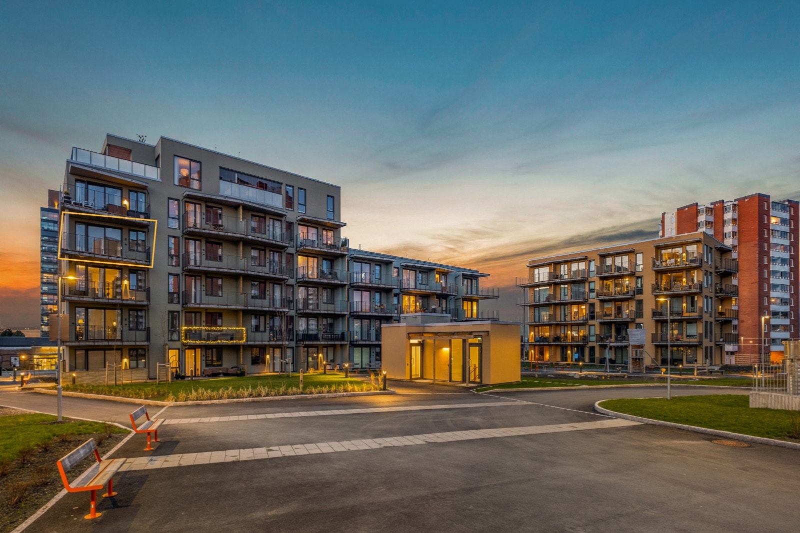 Leiligheten har en sentral beliggenhet på Valentinlyst. Galleribilde