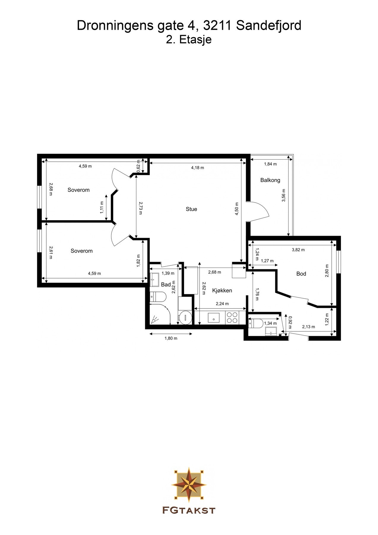 Plantegning 2.etasje Galleribilde