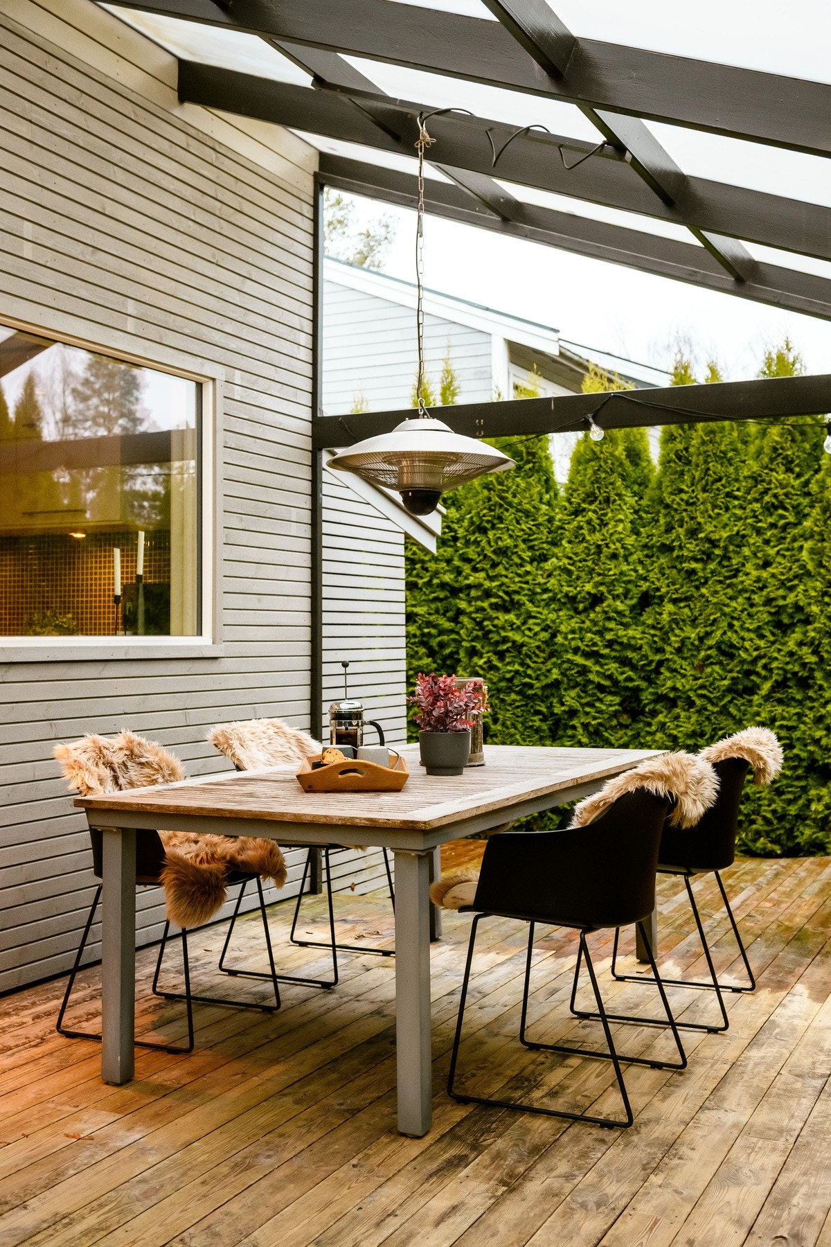 Nydelig og skjermet uteplass. Galleribilde