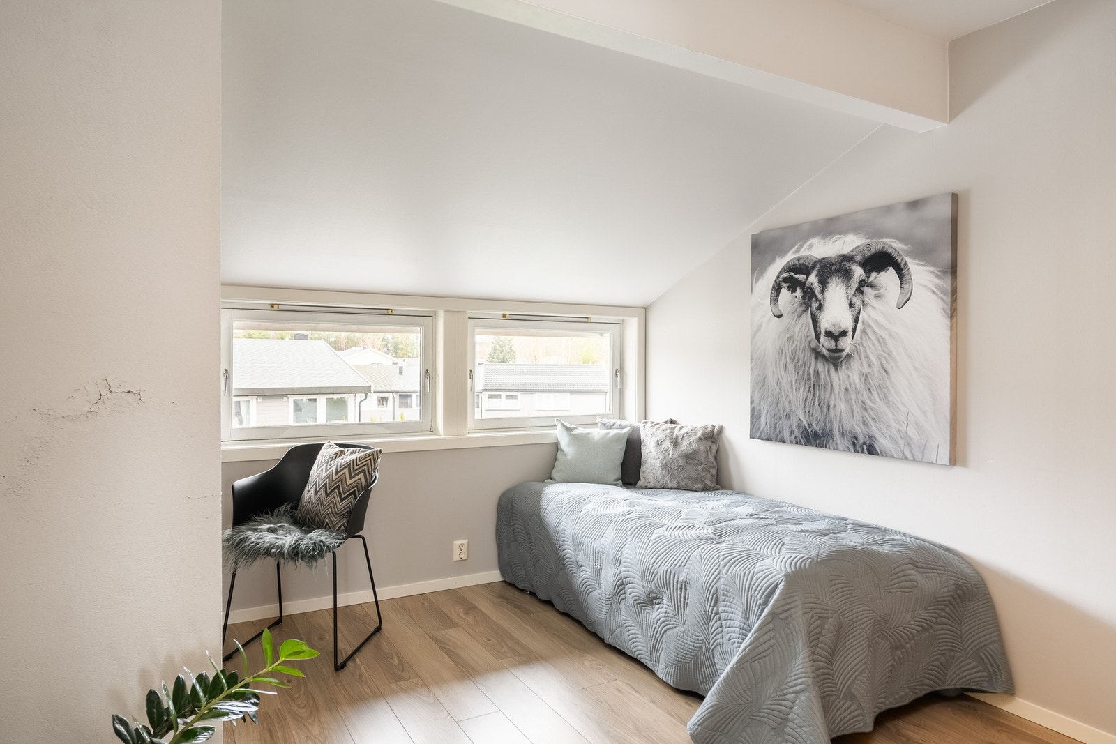 Alle har gode møbleringsmuligheter og fremstår som enkle å innrede etter behov. Galleribilde