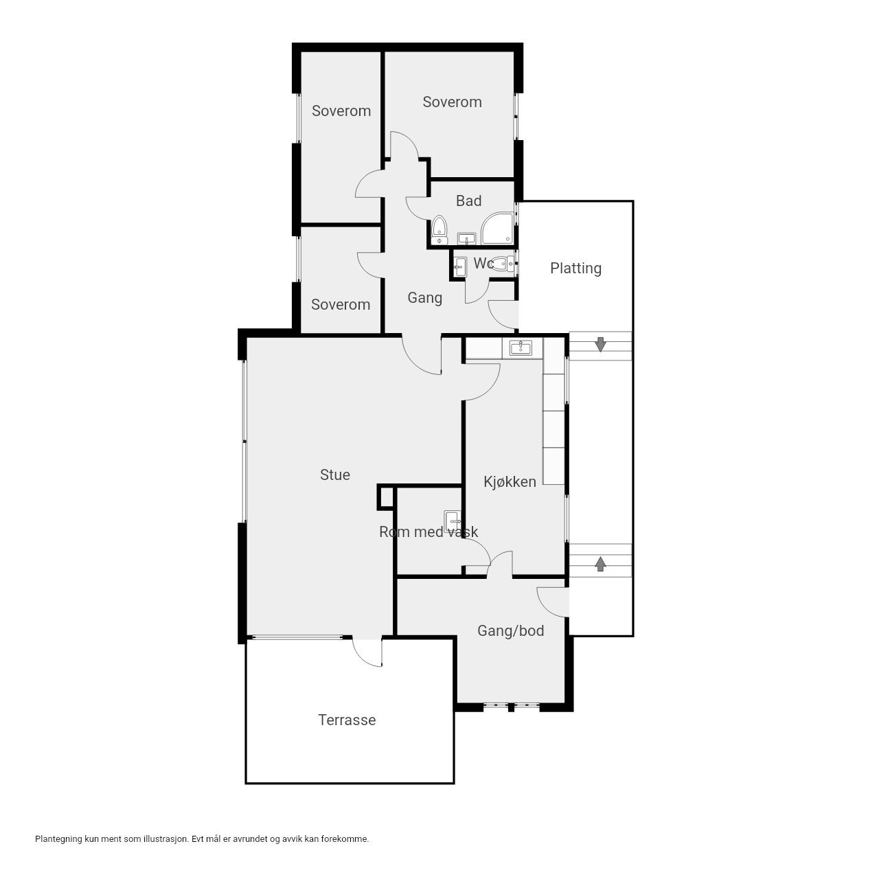 Plantegning Galleribilde