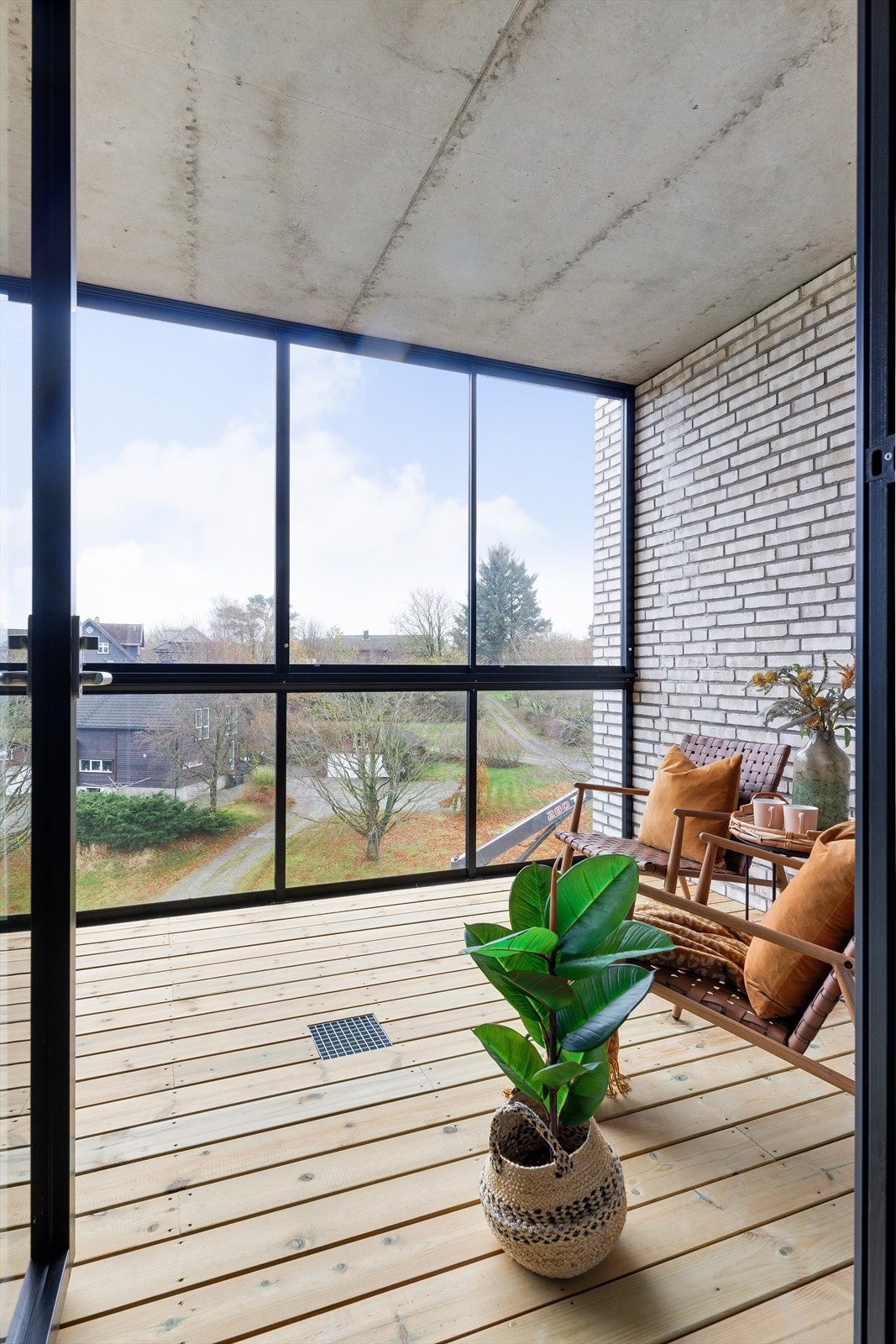 Hovedsoverom - utgang til balkong/inneglasset balkong Galleribilde