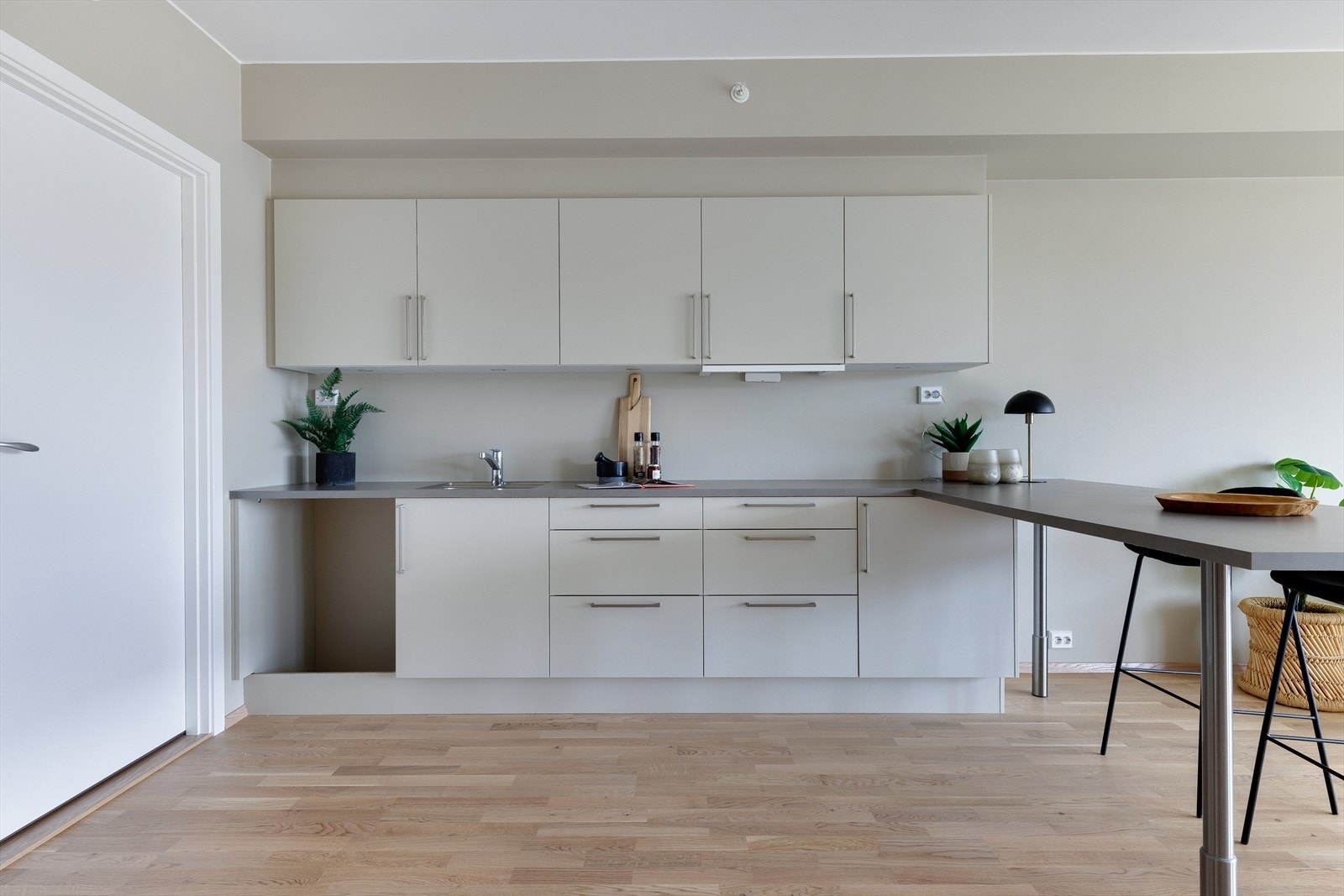 Kjøkkene er klargjort for integrerte hvitevarer Galleribilde