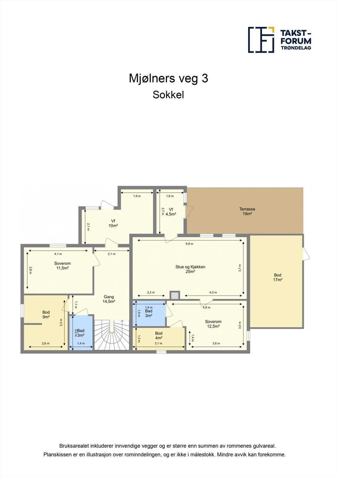 Plantegning sokkel Galleribilde