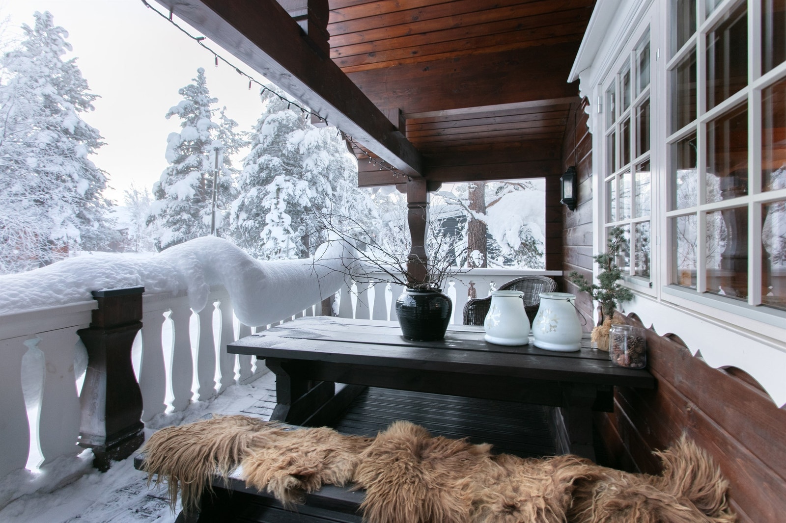 Deler av terrassen Galleribilde