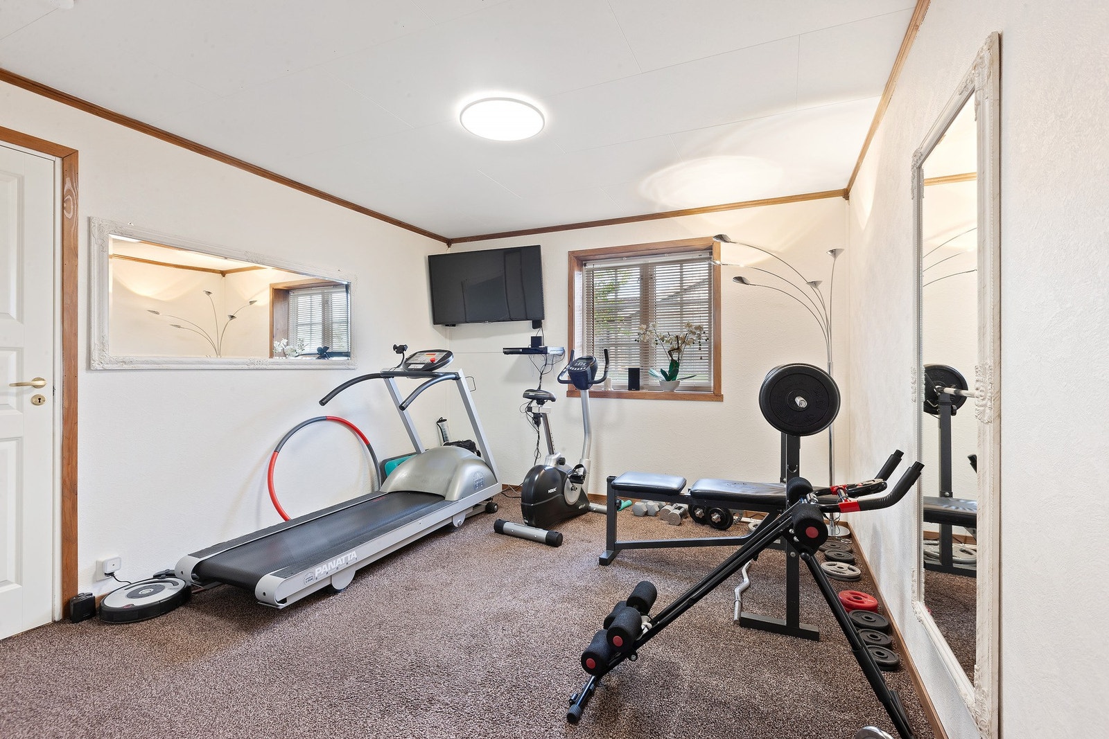 Soverom, brukt som treningsrom i dag. Galleribilde