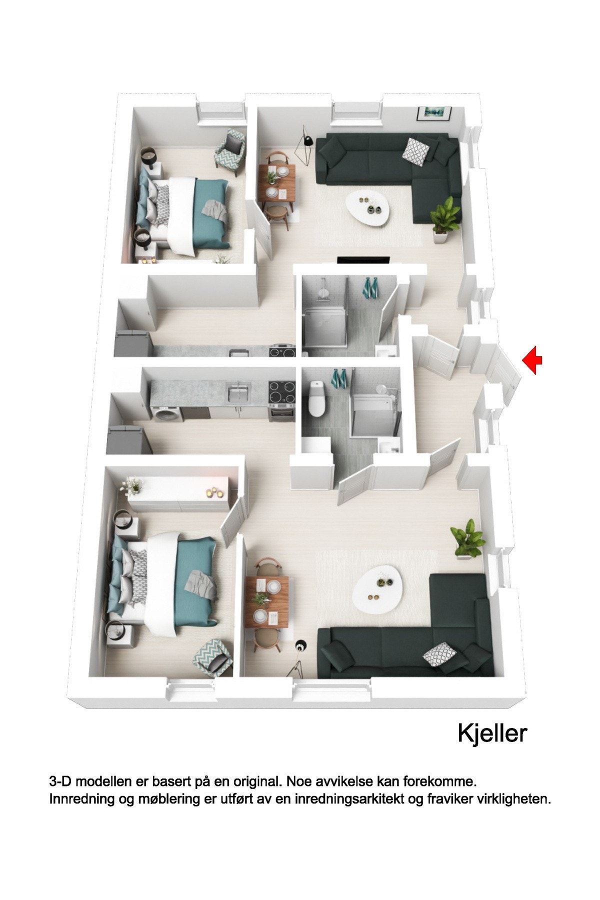 Plantegning u.etg. Galleribilde