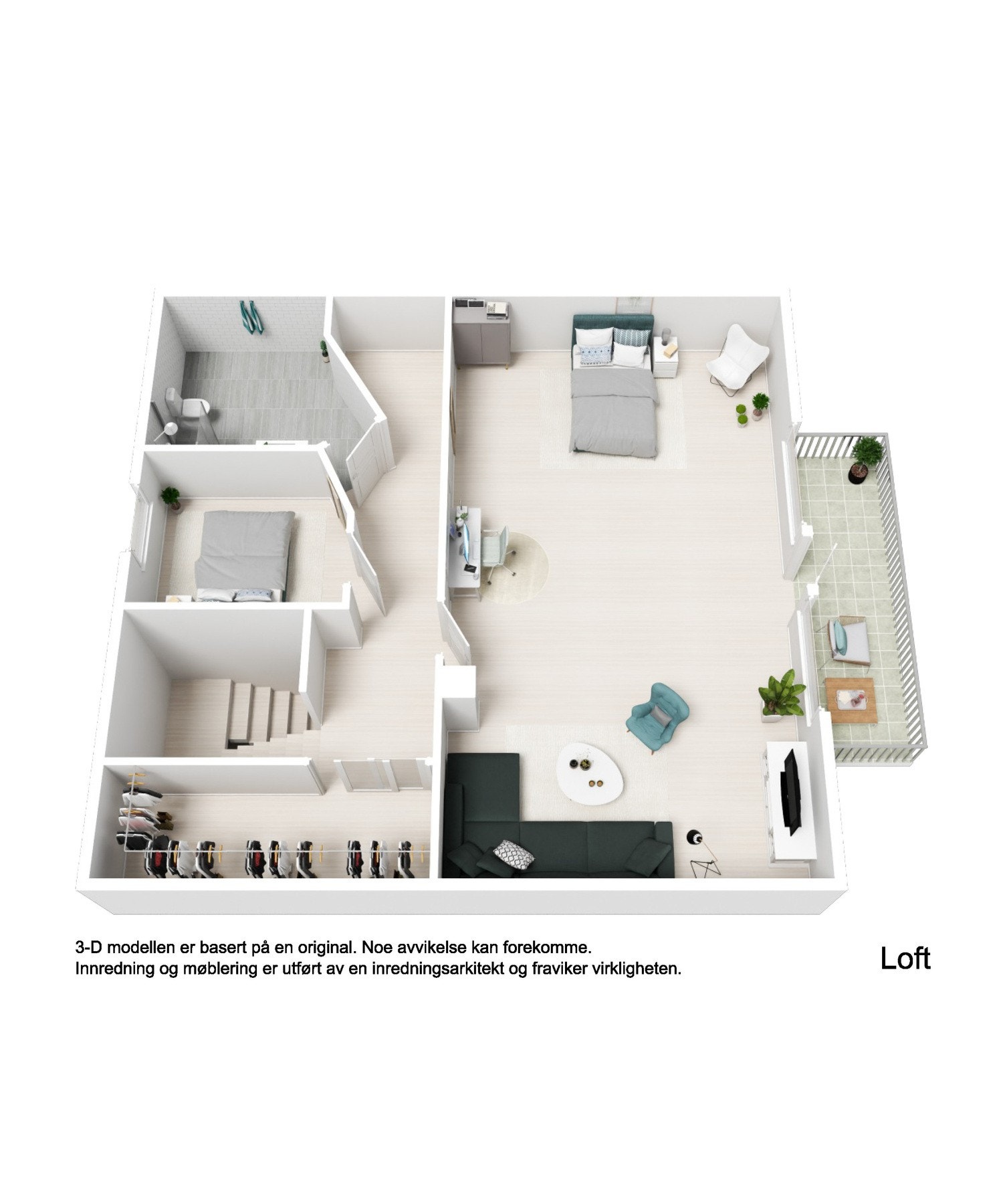 Plantegning loft. Galleribilde