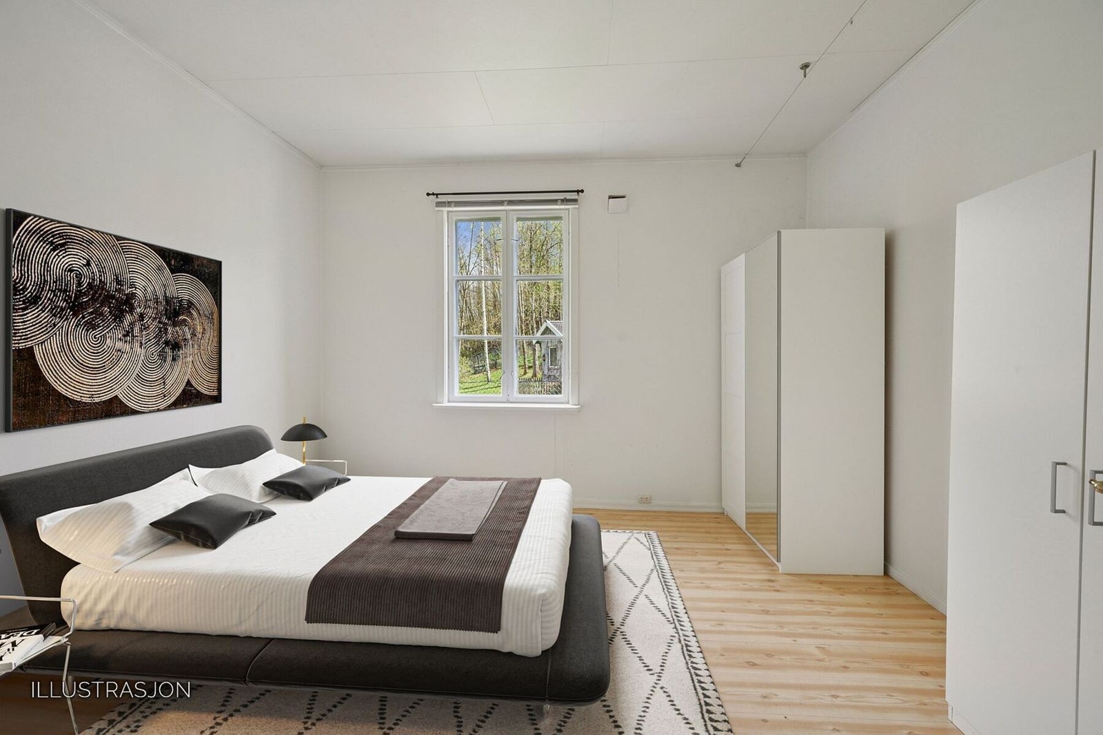 Soverom 1 av 2 i den andre delen av hovedhuset. Galleribilde