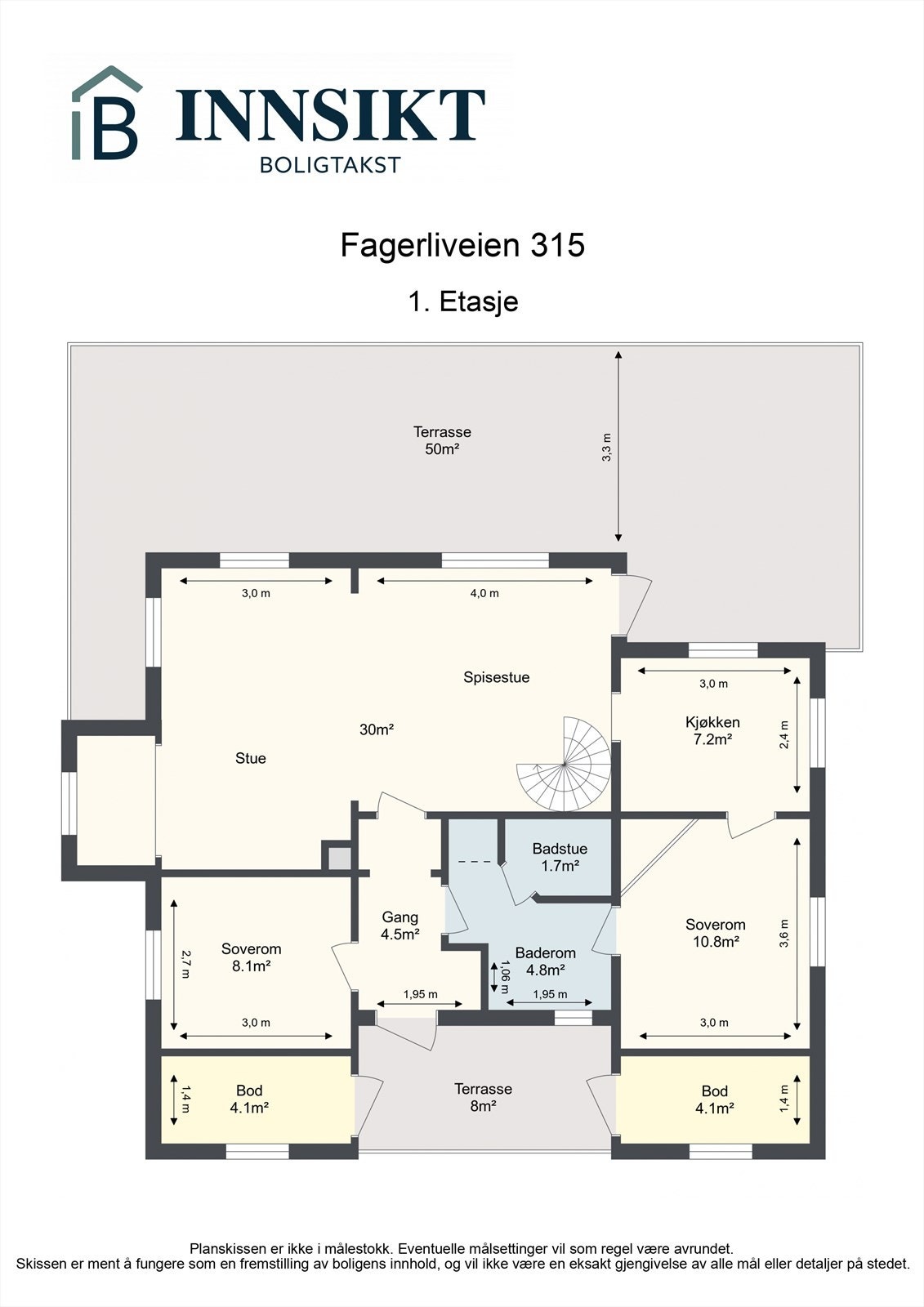 Planskisse 1.etasje Galleribilde