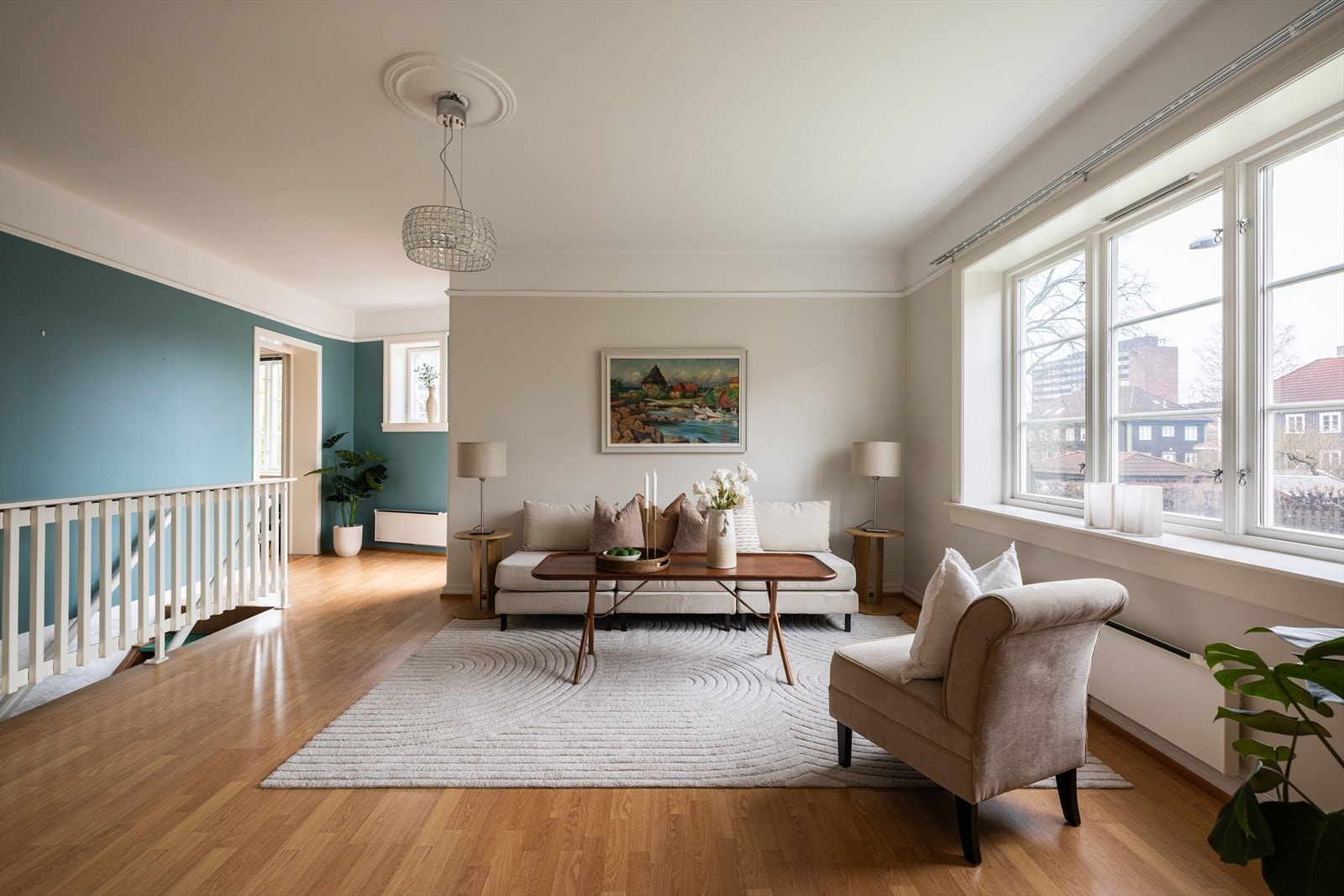 Leiligheten har en innholdsrik og fleksibel planløsning som enkelt kan tilpasses ulike behov. Galleribilde