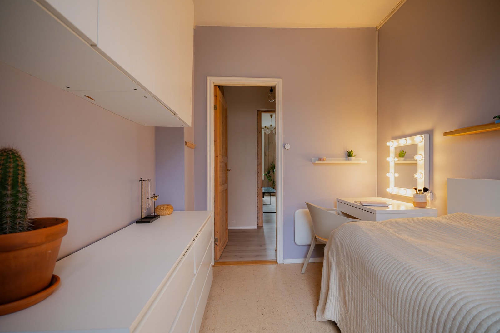 Det tredje soverommet ble tidligere brukt som gjesterom og kontor. Galleribilde