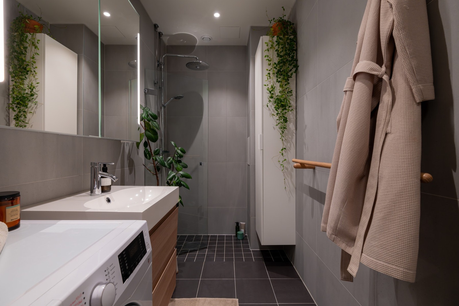 Delikat bad som ble pusset opp i regi av borettslaget i 2021 av Sans Bygg. Galleribilde