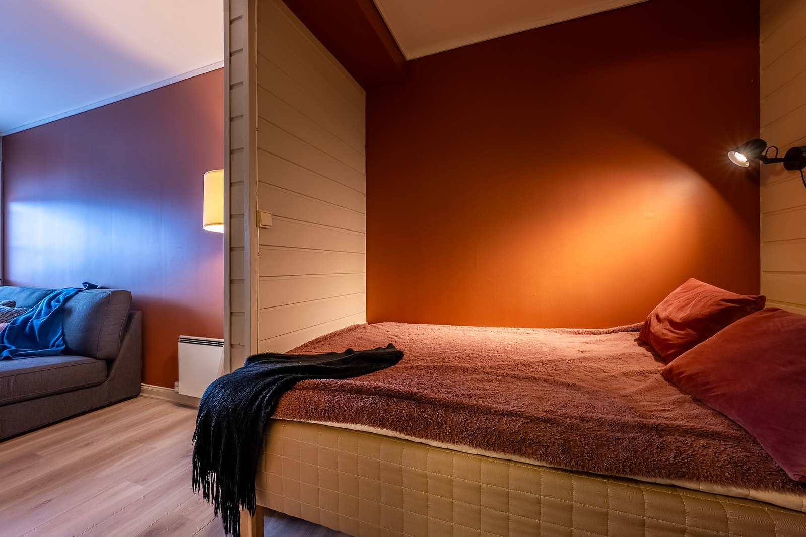 Sovealkoven på 4 kvadratmeter. Galleribilde