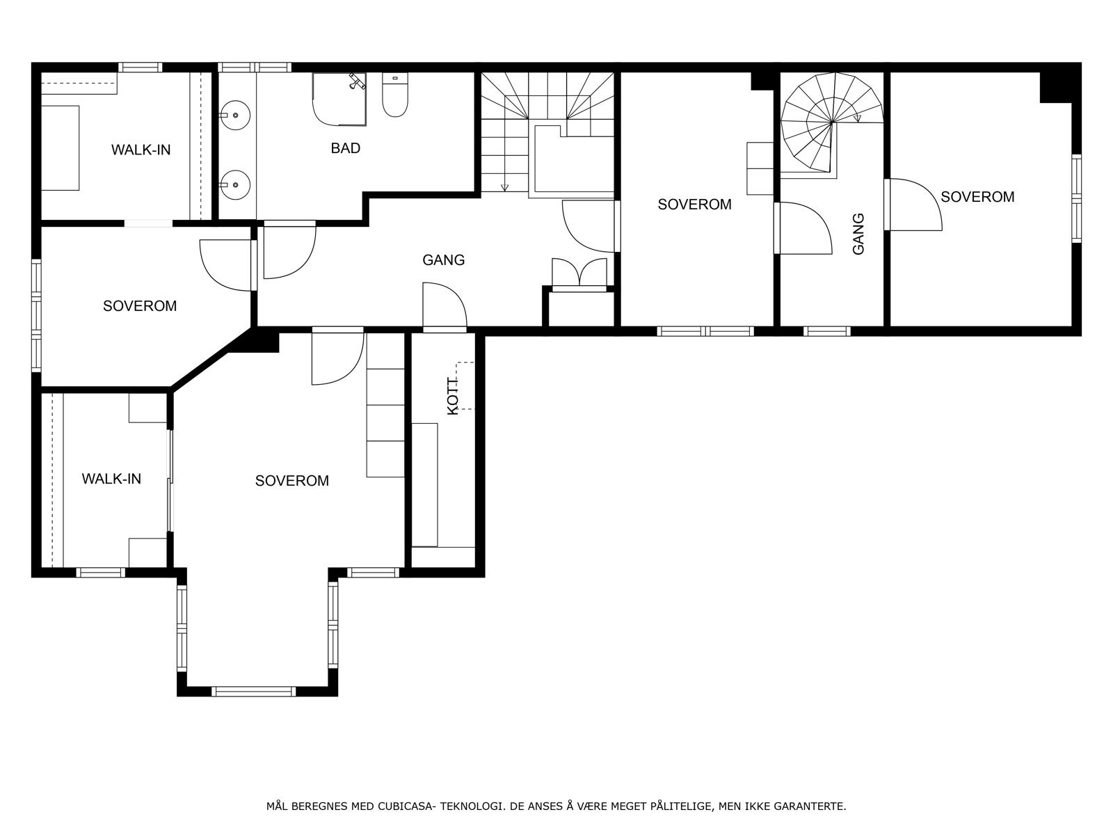 Veiledende planskisse 2. etasje Galleribilde