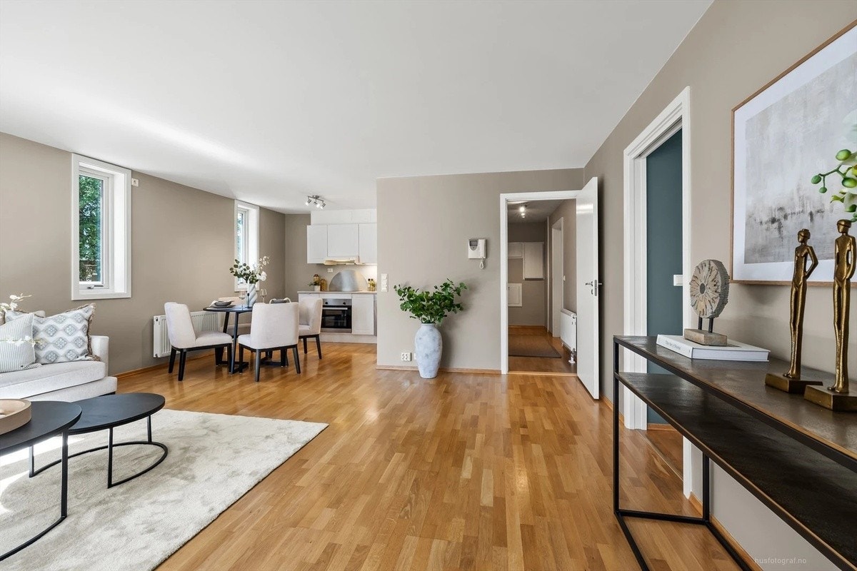 Soverommet er nylig malt. Galleribilde