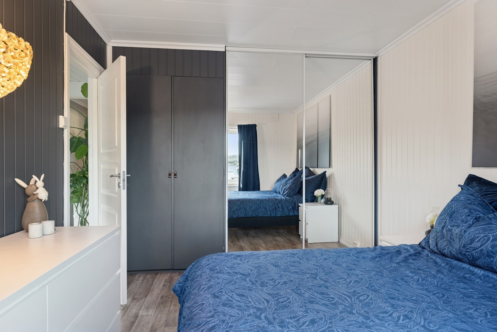 Hovedsoverommet har fin garderobeløsning. Galleribilde