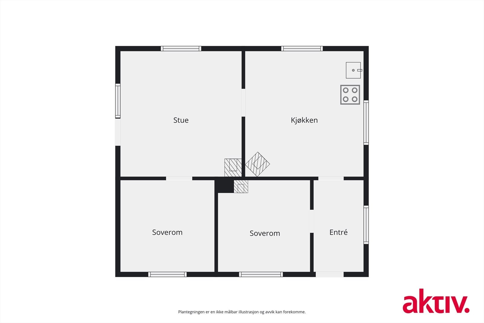 Plantegning Galleribilde