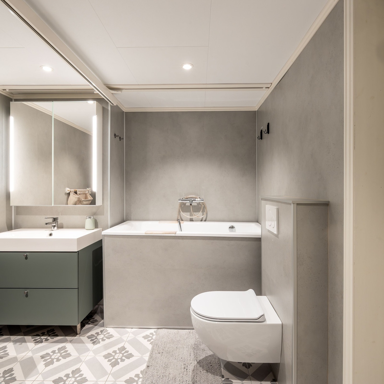 Flislagt bad fra 2021. Galleribilde