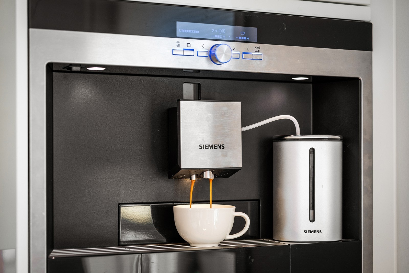 Integrert kaffemaskin fra Siemens. Galleribilde