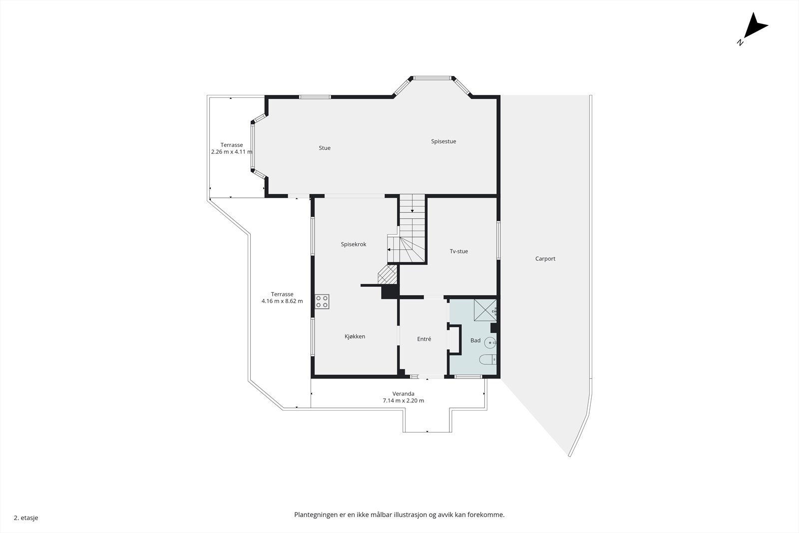 Plantegning 1.etg. Galleribilde