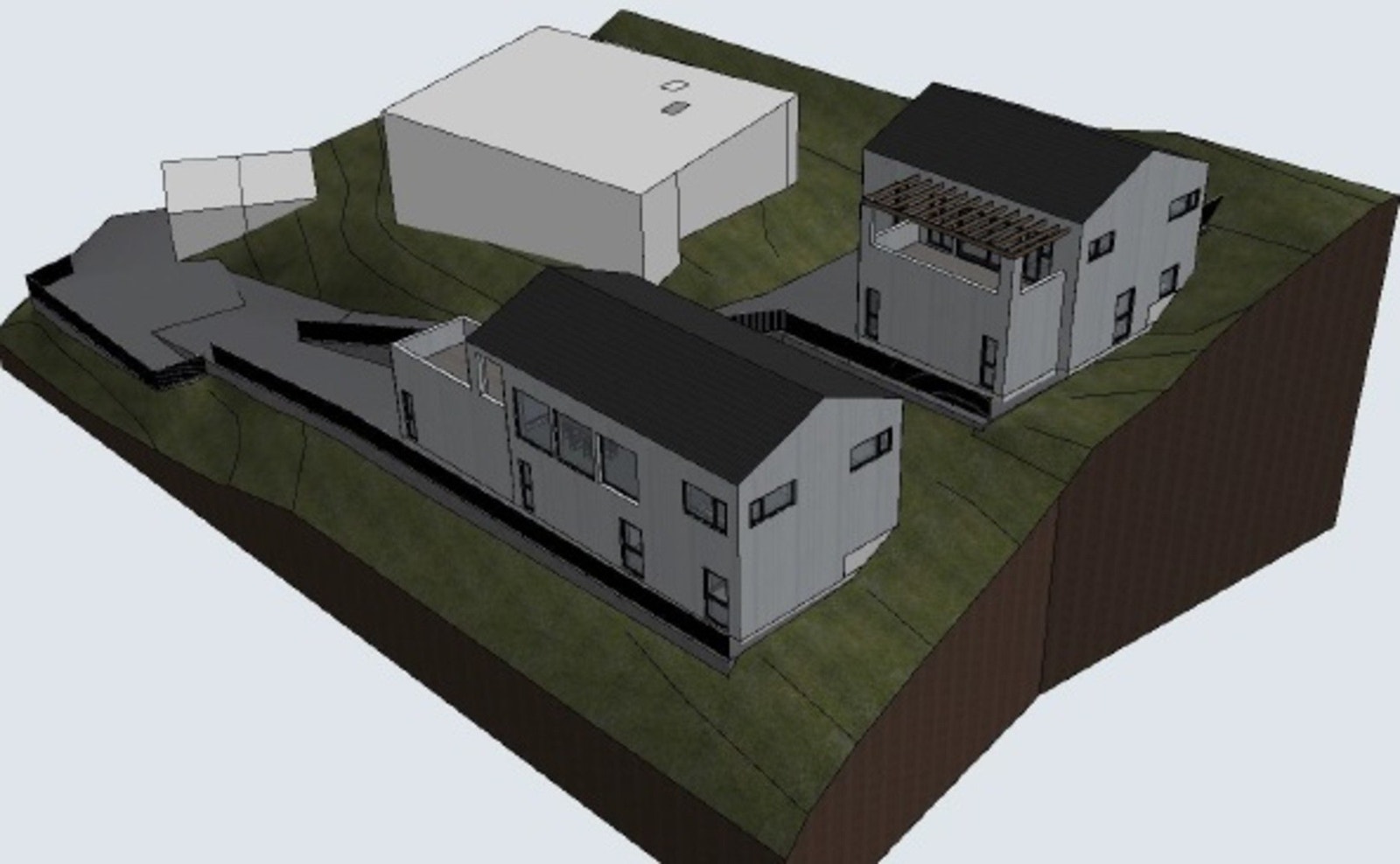 Disse eneboligene er godkjent på tomten. Godkjenning gjelder i 3 år fra godkjent dato i kommunen. Galleribilde