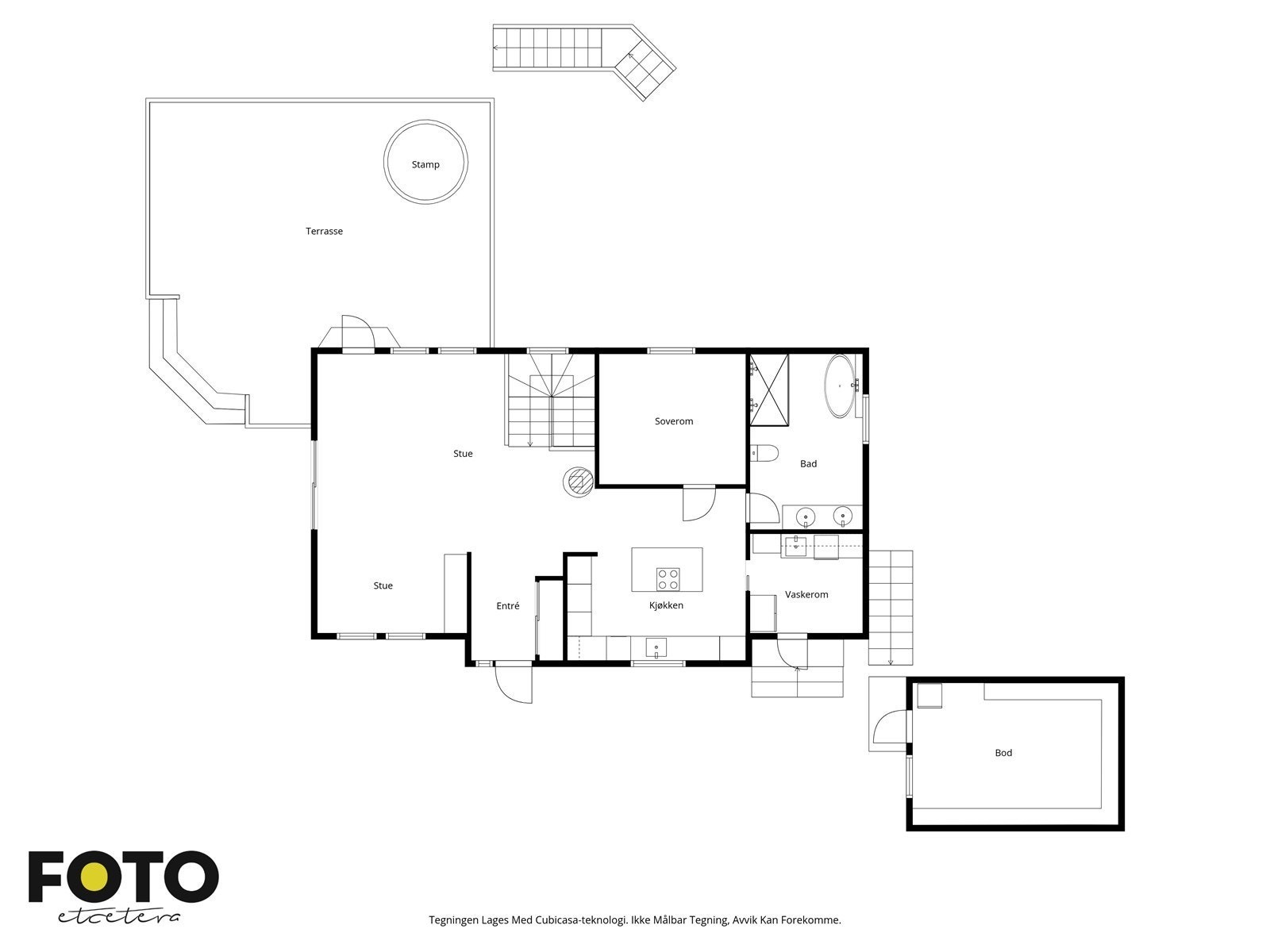 Illustrert planskisse, 1. etasje Galleribilde