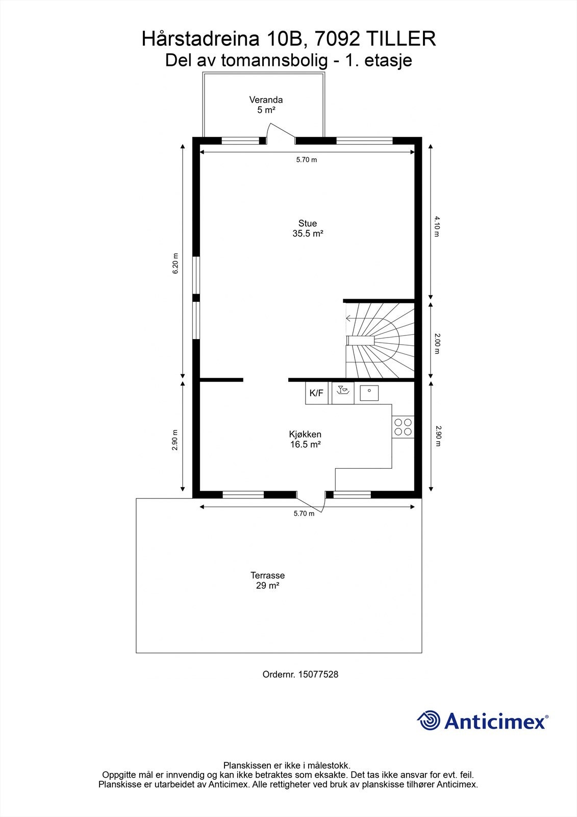 Planskisse 1. etasje. Galleribilde