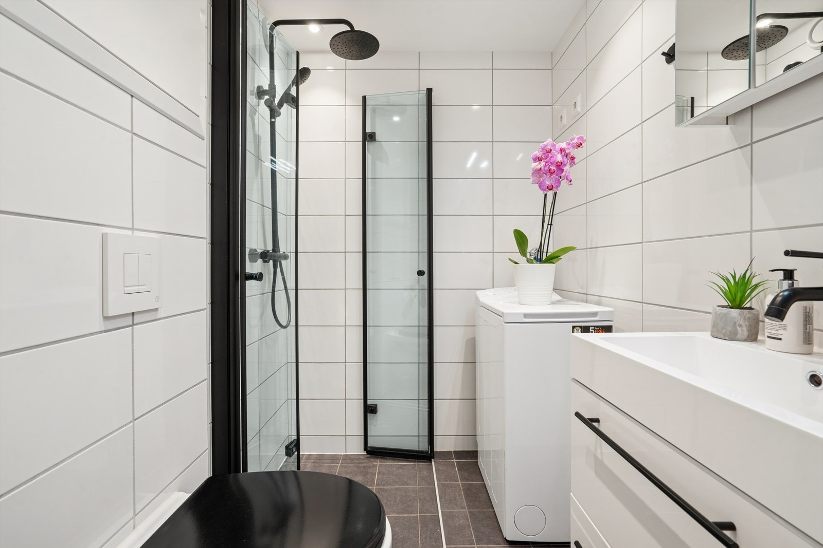 Badet er renovert i regi av borettslaget i 2020. Galleribilde