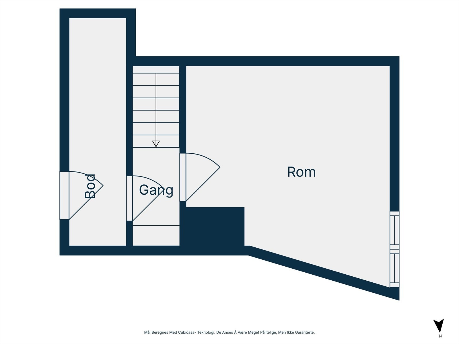 Plantegning loftsetasje. Galleribilde