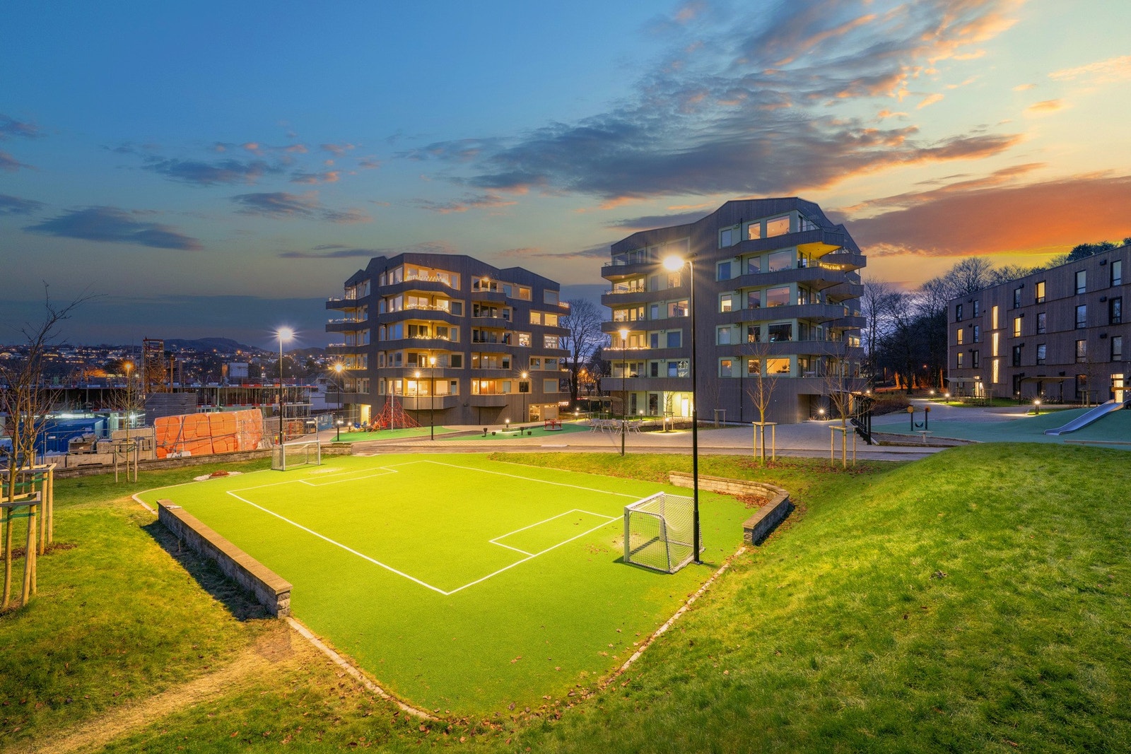 Pent opparbeidet og beplantet område Galleribilde