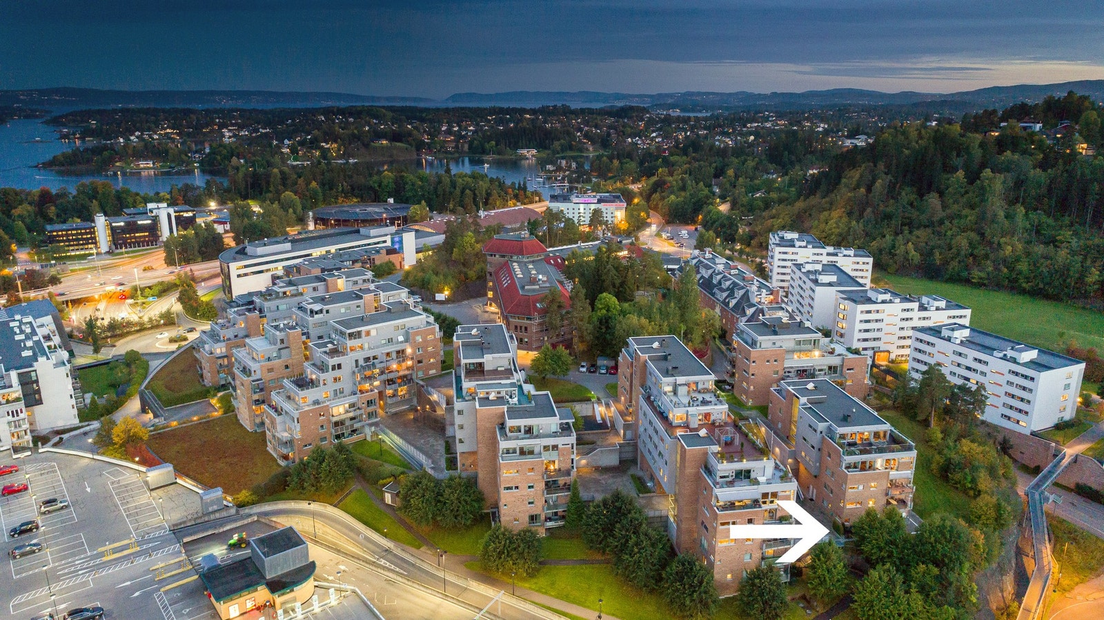 Kjørbokollen 47 ligger skjermet til helt øverst på det veldrevne boområdet. Galleribilde
