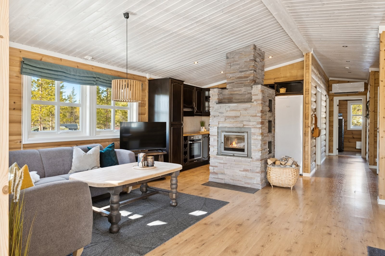 Stue og kjøkken. Galleribilde