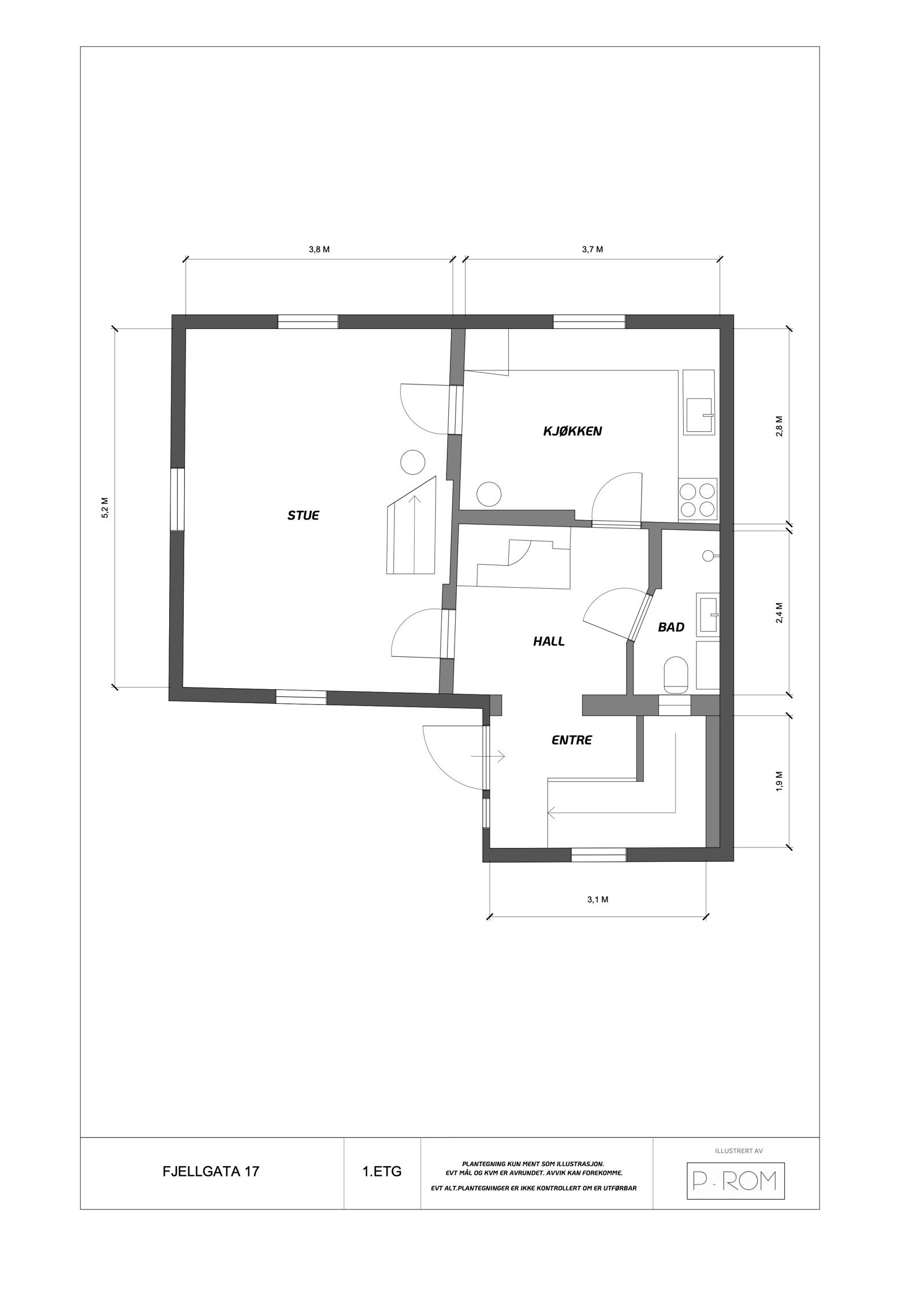 Planløsning første etasje Galleribilde