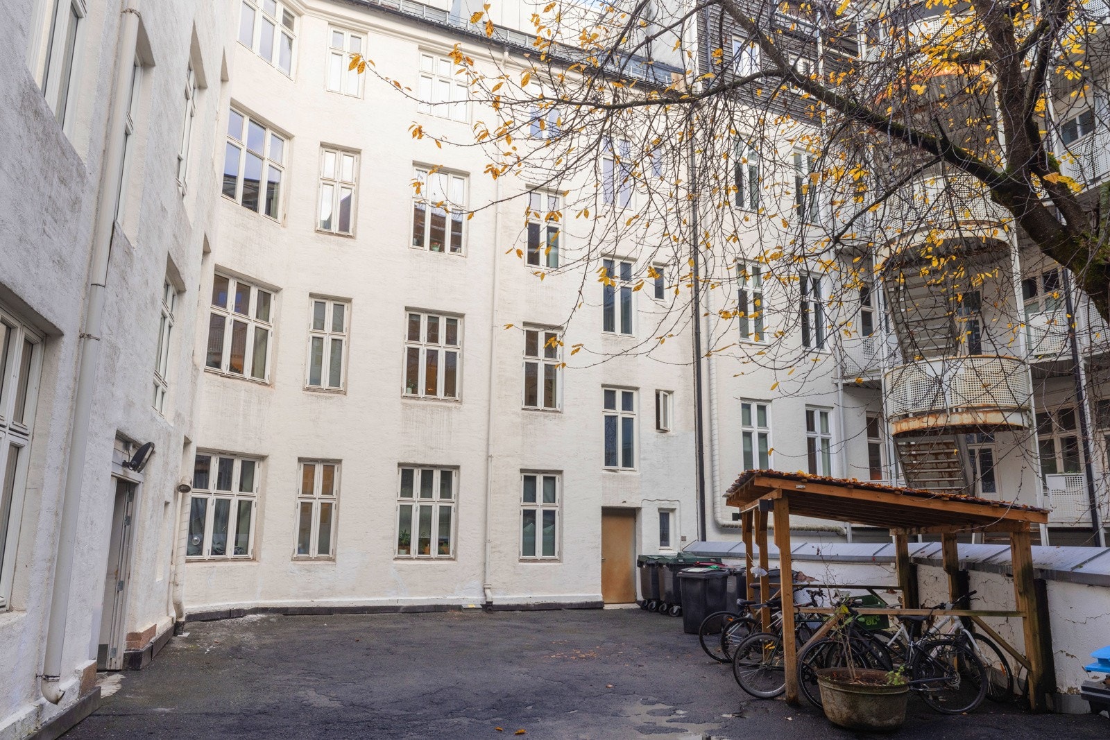 Stille bakgård. Galleribilde