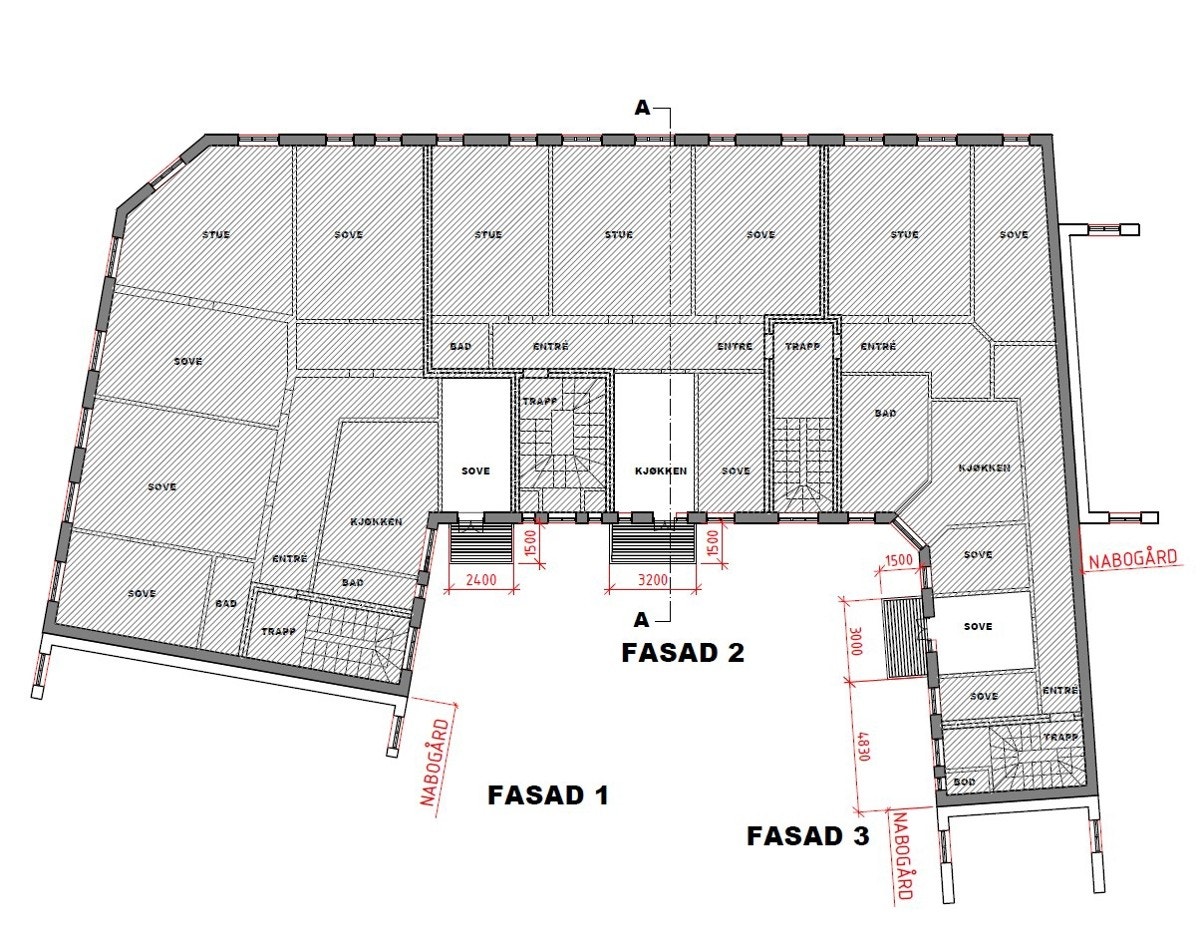 Plantegning 2. etasje med balkong Galleribilde