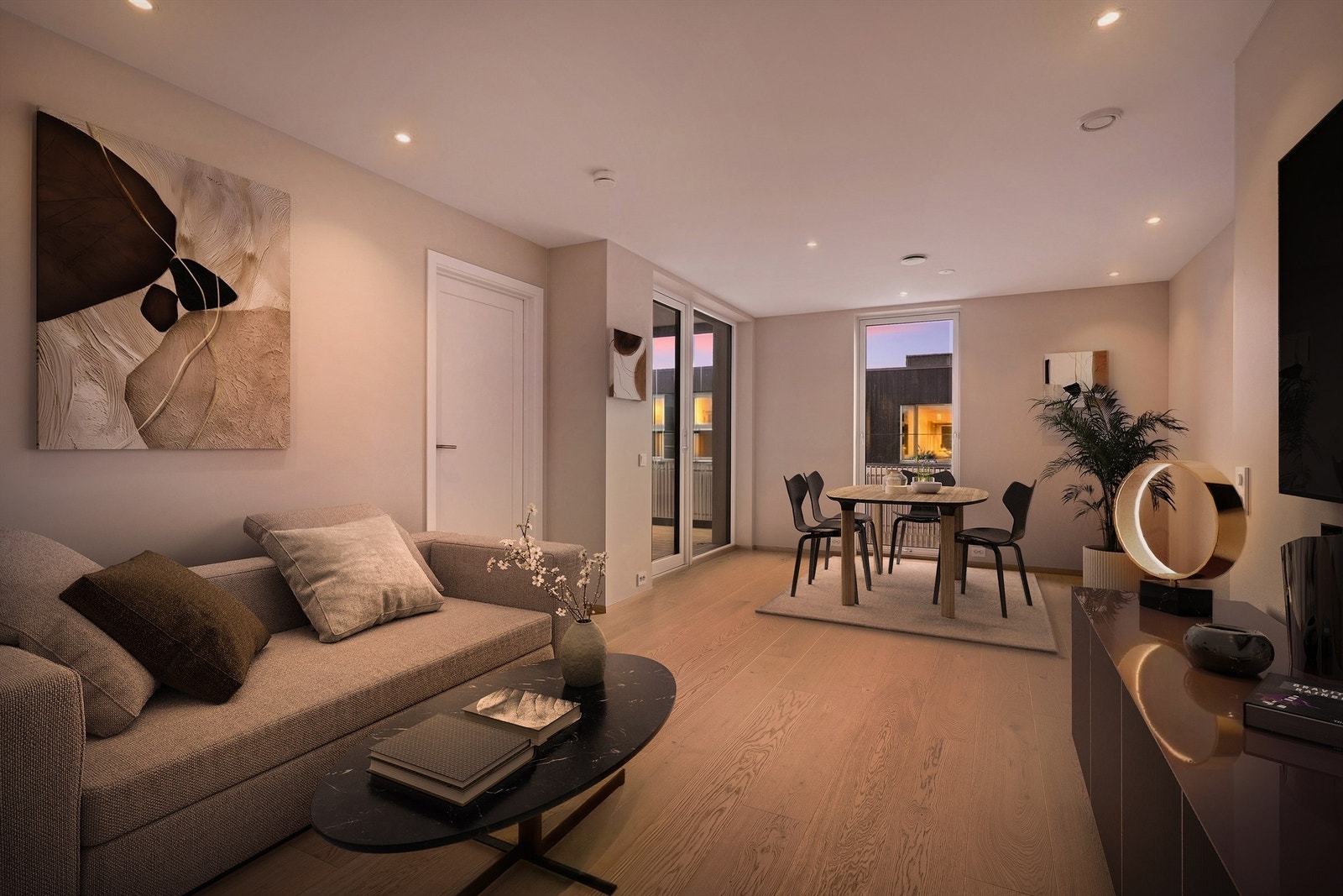 Velkommen til Tangen Torv 13, en svært pen leilighet med gode møbleringsmuligheter Galleribilde